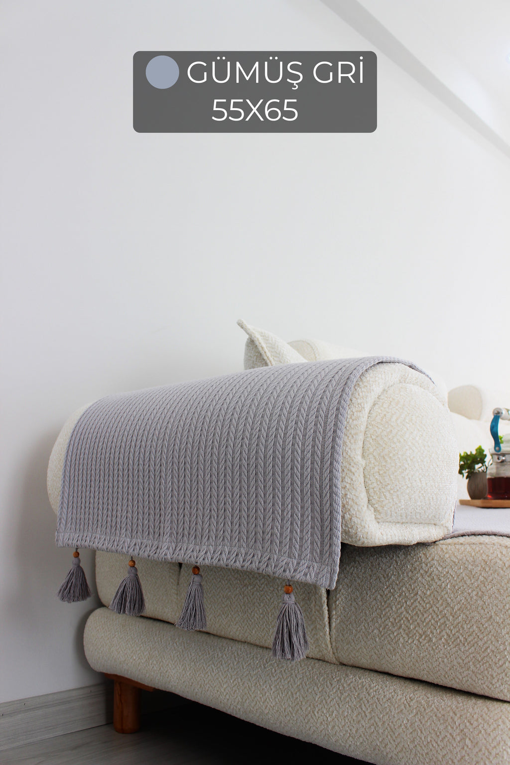 Püsküllü Kenar Örtüsü (2 ADET) | ArvaHome®