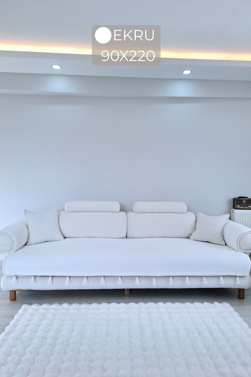 Püsküllü Koltuk Örtüsü | ArvaHome®