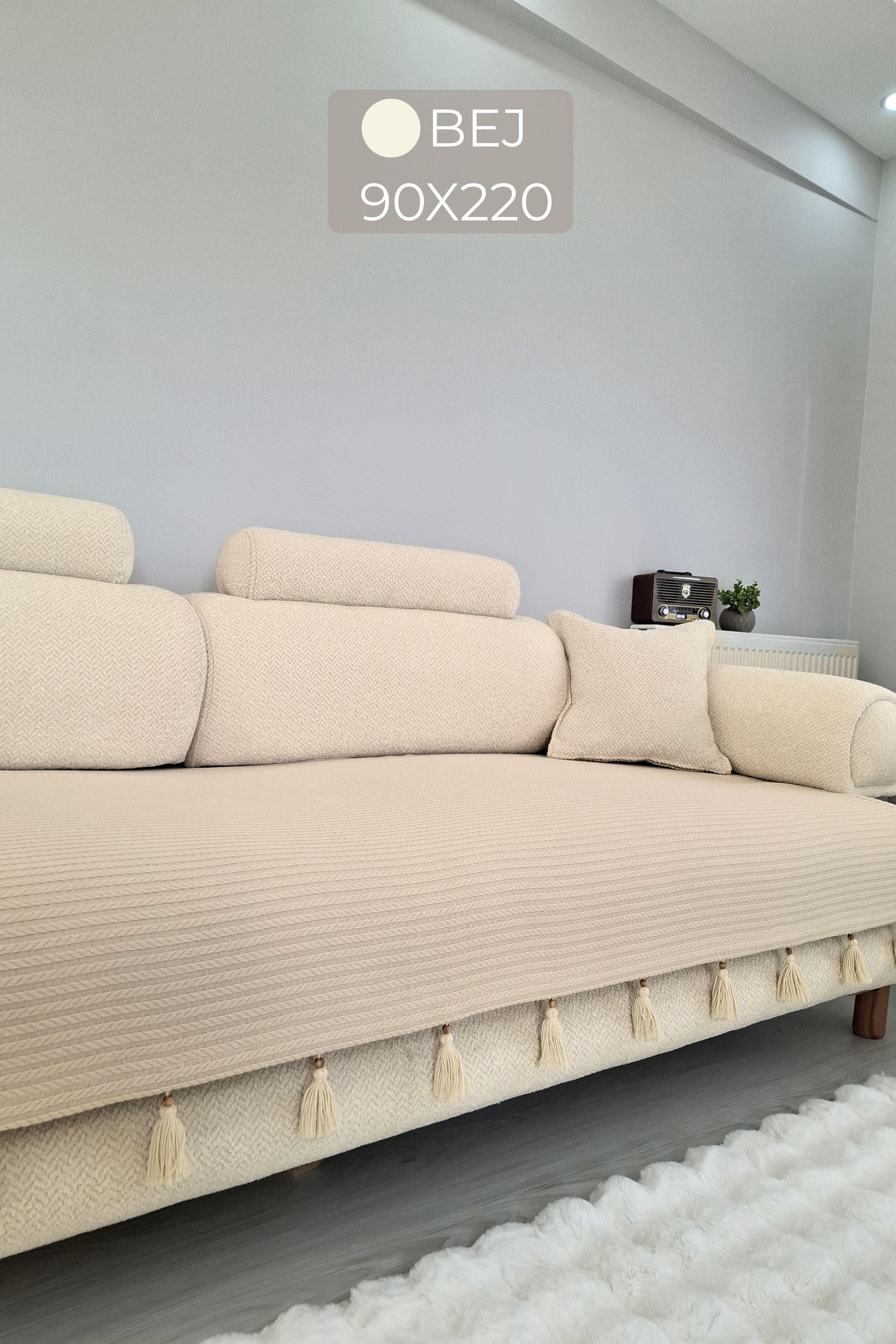 Püsküllü Koltuk Örtüsü | ArvaHome®