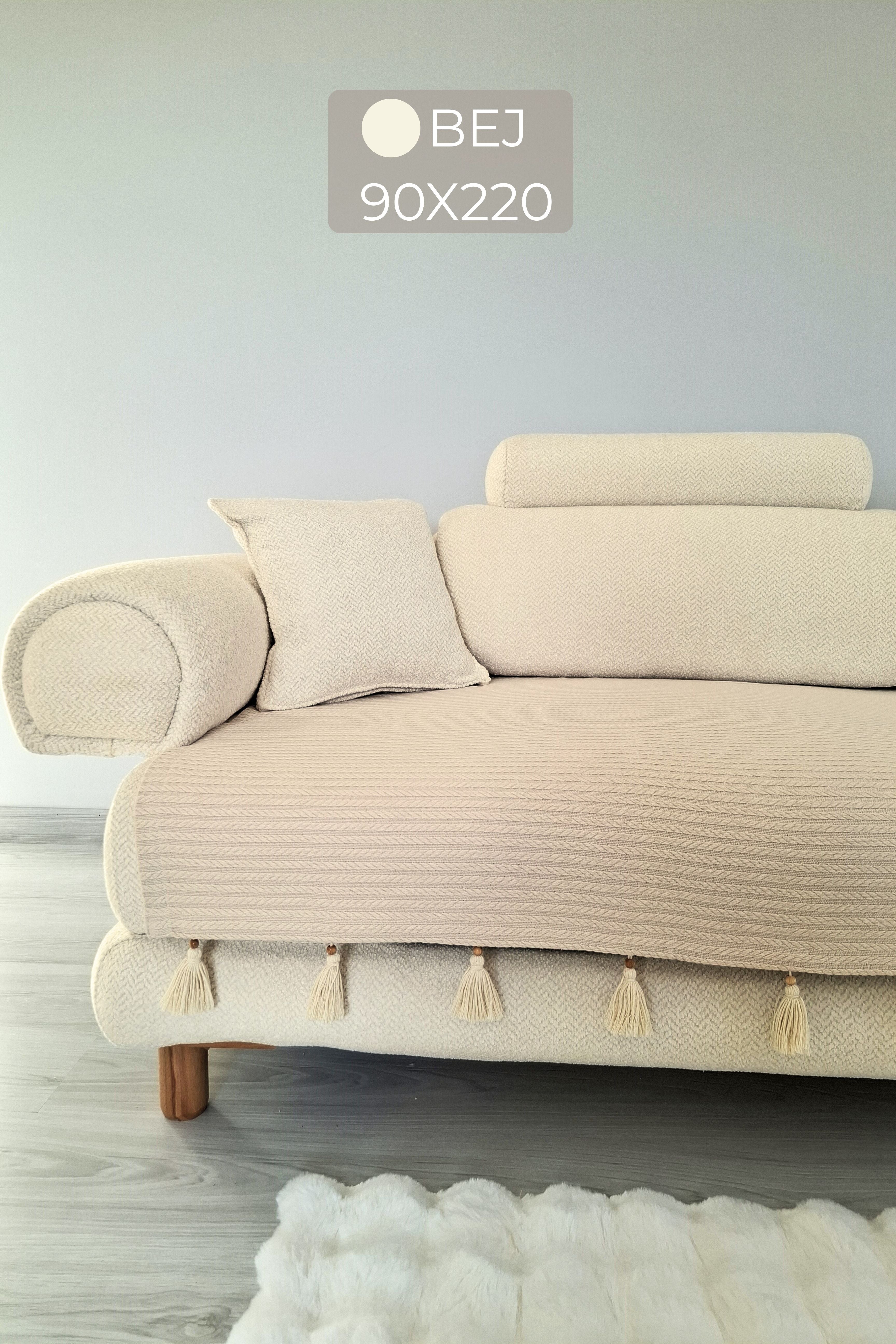 Püsküllü Koltuk Örtüsü | ArvaHome®