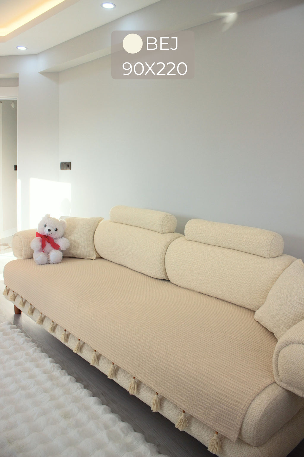 Püsküllü Koltuk Örtüsü | ArvaHome®