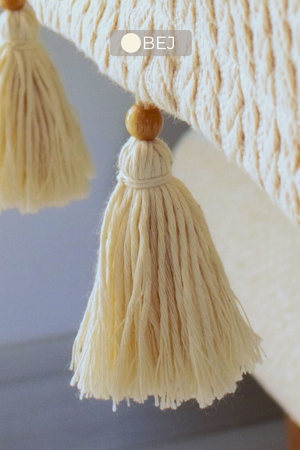 Püsküllü Kenar Örtüsü (2 ADET) | ArvaHome®